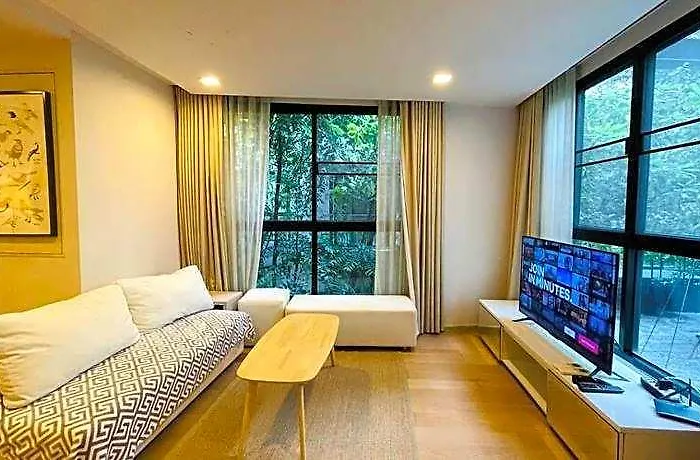 Cozy Spacious Gardenview 1br 2bed 500m Bts Thonglo バンコク都