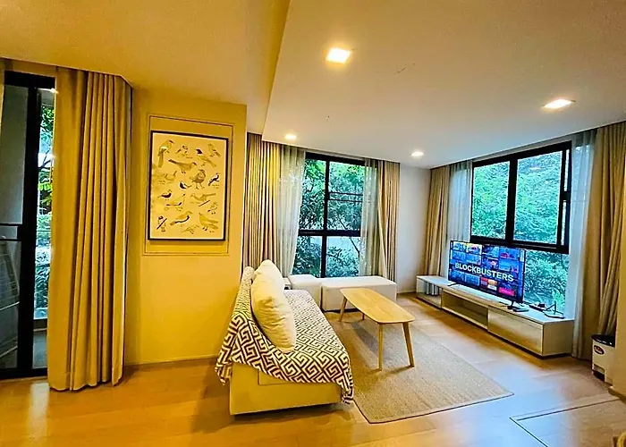 Cozy Spacious Gardenview 1br 2bed 500m Bts Thonglo 5* バンコク都